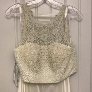 2 piece prom or wedding dress